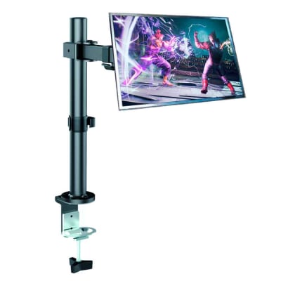 Rack para Monitor Vesa hasta 32 pulg. Regulable 100x100 75x75 8kg 180° Acero Brazo Tubo TU