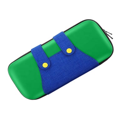 Estuche para Nintendo Switch y Oled Rígido Eva Luigi Verde/Azul