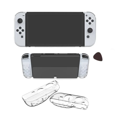 Case para Nintendo Switch OLED Transparente 5 Piezas Rígido