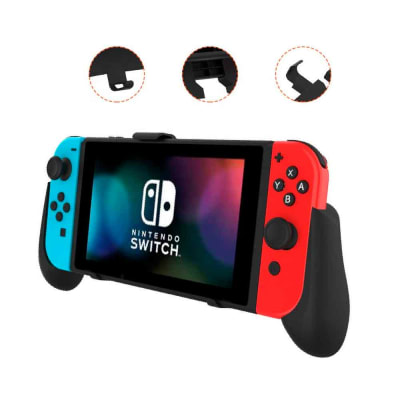 Sujetador para Nintendo Switch Oled/Clásico/Lite con Soporte de Mesa Negro