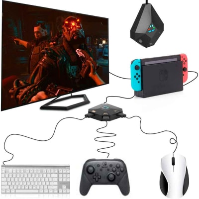 Adaptador de Teclado Mouse para Nintendo Switch, PS4, PS3, Xbox One/360 dobe