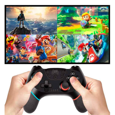 Mando para Nintendo Switch Inalámbrico con Botones Traseros Negro Alternativo BT
