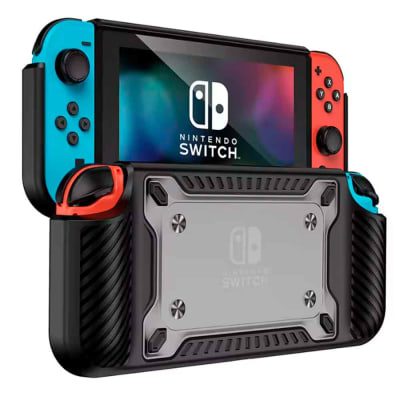 Case para Nintendo Switch OLED Ergonómico con Portajuegos Negro