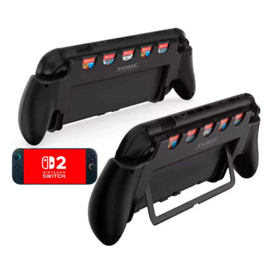 Sujetador para Nintendo Switch 2 con Portajuegos Negro