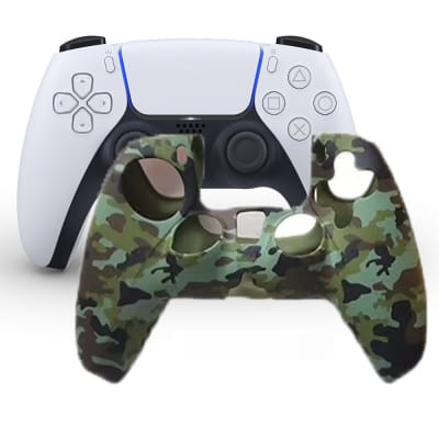 Funda para Mando PS5 Dualsense Verde Camuflado