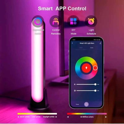 Set 2 und Barra de Luces Gamer RGB Smart Bluetooth Reacciona la Música