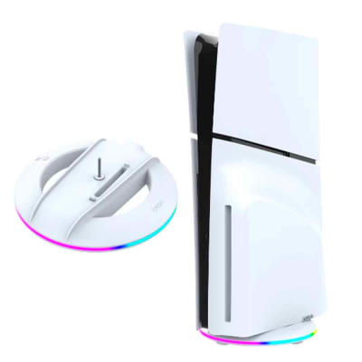 Base Vertical RGB para PS5 Slim, PS5 Pro, con Lector y Digital, ip