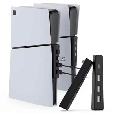 Hub USB para PS5 SLIM, PS5 PRO, con Lector y Digital Multipuerto 3xUSB y 1xUSB C, db