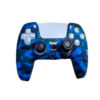 Funda para Mando PS5 Dualsense Azul Camuflado