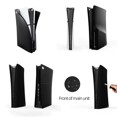 Funda para Consola PS5 Slim Disco Protector Silicona Negro