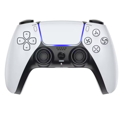 Mando para PS5 Blanco Alternativo Inalámbrico, Háptica, Gatillos Adaptativos, Giroscopio, Mod. A