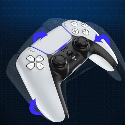Mando para PS5 Blanco Alternativo Inalámbrico, Háptica, Gatillos Adaptativos, Giroscopio, Mod. A