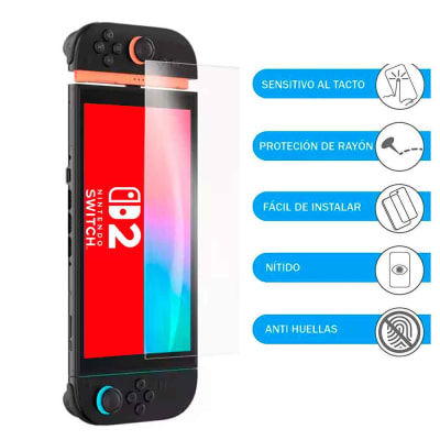 Mica de Vidrio para Nintendo Switch 2 Templado