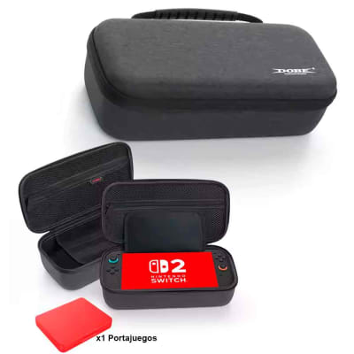 Estuche para Nintendo Switch 2 con Case Portajuegos Mediano Negro 76db
