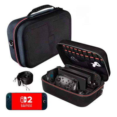 Maleta para Nintendo Switch 2 Grande Resistente Negro