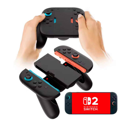 Grip Cargador para JoyCons Nintendo Switch 2, 2000mAh