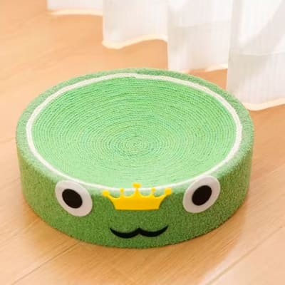 Cama para Gatos con Rascador Verde