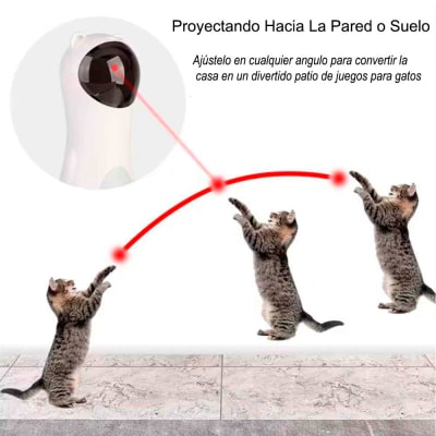 Juguete para Gatos Láser Automático Inteligente Blanco