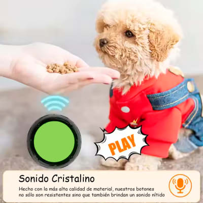 Perro que Habla Set 4 und Timbres para Perros Entrenamiento Graba Audio
