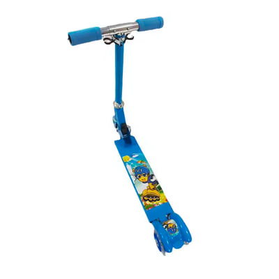 Scooter para Niños Azul con Luces 3 Llantas Aluminio