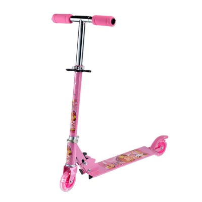 Scooter para Niños Rosado con Luces 2 Llantas Aluminio
