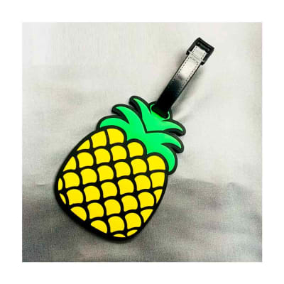 Etiqueta de Maleta Distintivo Datos Silicon 11cm Piña