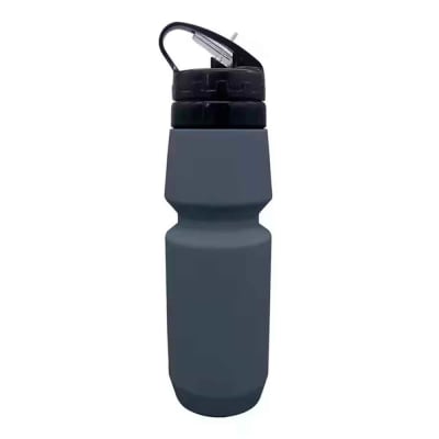 Botella de Agua Plegable Tomatodo 700ml para Viaje Silicon Gris