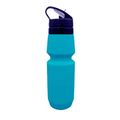 Botella de Agua Plegable Tomatodo 700ml para Viaje Silicon Turquesa
