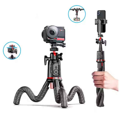 Trípode Selfie con Disparador Bluetooth Octopus Flexible