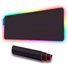 Mousepad Gamer con Luces RGB 80x30cm Negro