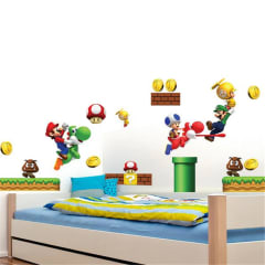 Pegatinas de Mario Bros Decoración de Pared, Muebles Modelo C