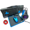 Combo Gamer 4 en 1 Teros Teclado + Mouse, Audífonos, Mousepad TE-4050B1