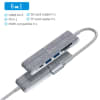 Adaptador USB C a HDMI 4K + 2 x USB3.0 + MicroSD + PD Carga + TF card, Windows, Mac OS2