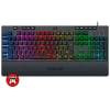 Teclado Gamer Semi Mecánico Redragon RGB con Reposa Muñecas Español Shiva K512RGB2