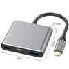 Adaptador HDMI Nintendo Switch 3 en 1 Full HD Gris1