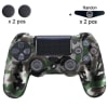 Funda Mando PS4 Dualshock con Grips Verde Oscuro Camuflado1