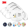 3 und Mascarilla 3M KN95 9501 V+ con Válvula Respirador1