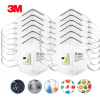 Pack 12 und Mascarilla 3M KN95 9501 V+ con Válvula Respirador1
