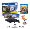 Consola PS4 Mega Pack 6 Slim + Crash Nitro Fueled + Soporte Crash 30CM1