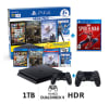 Consola PS4 Mega Pack 6 Slim 1TB + Mando DualShock 4 V2 + Spiderman1