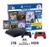 Consola PS4 Mega Pack 6 Slim 1TB + Mando DualShock 4 V2 Rojo Camuflado1