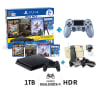 Consola PS4 Mega Pack 6 + Mando PS4 Azul Titanio + Soporte de Celular1