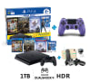 Consola PS4 Mega Pack 6 + Mando PS4 Púrpura + Soporte de Celular1