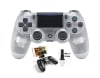 Mando PS4 DualShock 4 V2 Crystal + Soporte de Celular1
