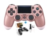 Mando PS4 DualShock 4 V2 Oro Rosa / Rosado + Soporte de Celular1