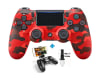 Mando PS4 DualShock 4 V2 Rojo Camuflado + Soporte de Celular1