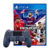 Mando PS4 DualShock 4 V2 Azul Noche Midnight Blue + Juego PS4 PES 20201