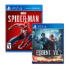 Juego PS4 Marvel Spiderman + Resident Evil 21