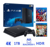 Consola PS4 Pro 1TB 4K HDR + PES 2020 + GTA V Premium Online1