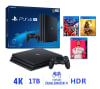 Consola PS4 Pro 1TB 4K + PES 2020 + FIFA 20 + MORTAL 111